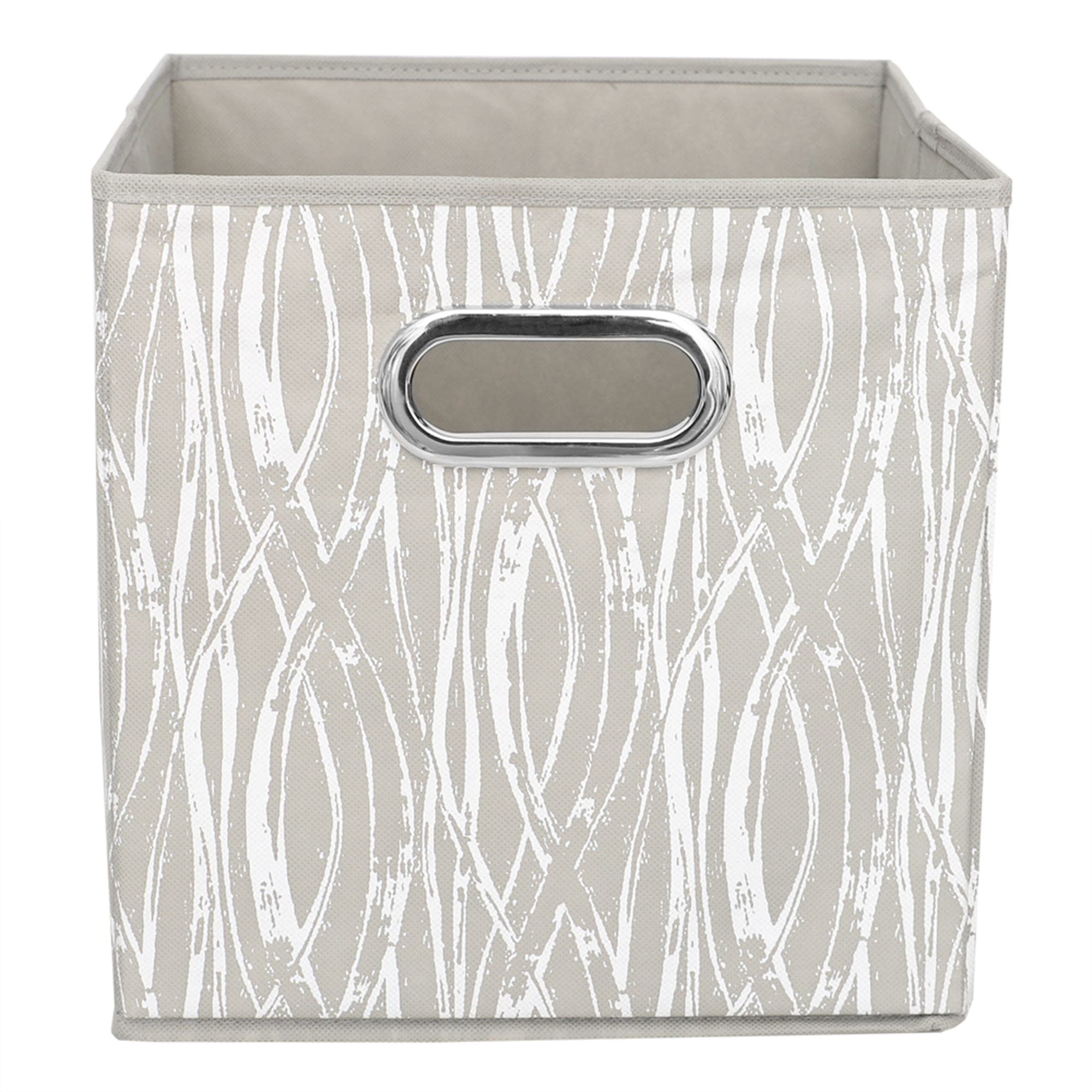 Home Basics Weave Collapsible Non-Woven Storage Bin with Grommet Handle, Taupe $5.00 EACH, CASE PACK OF 12