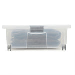 Load image into Gallery viewer, Home Basics 45L Under The Bed Storage Box with Wheels, Clear $25 EACH, CASE PACK OF 6
