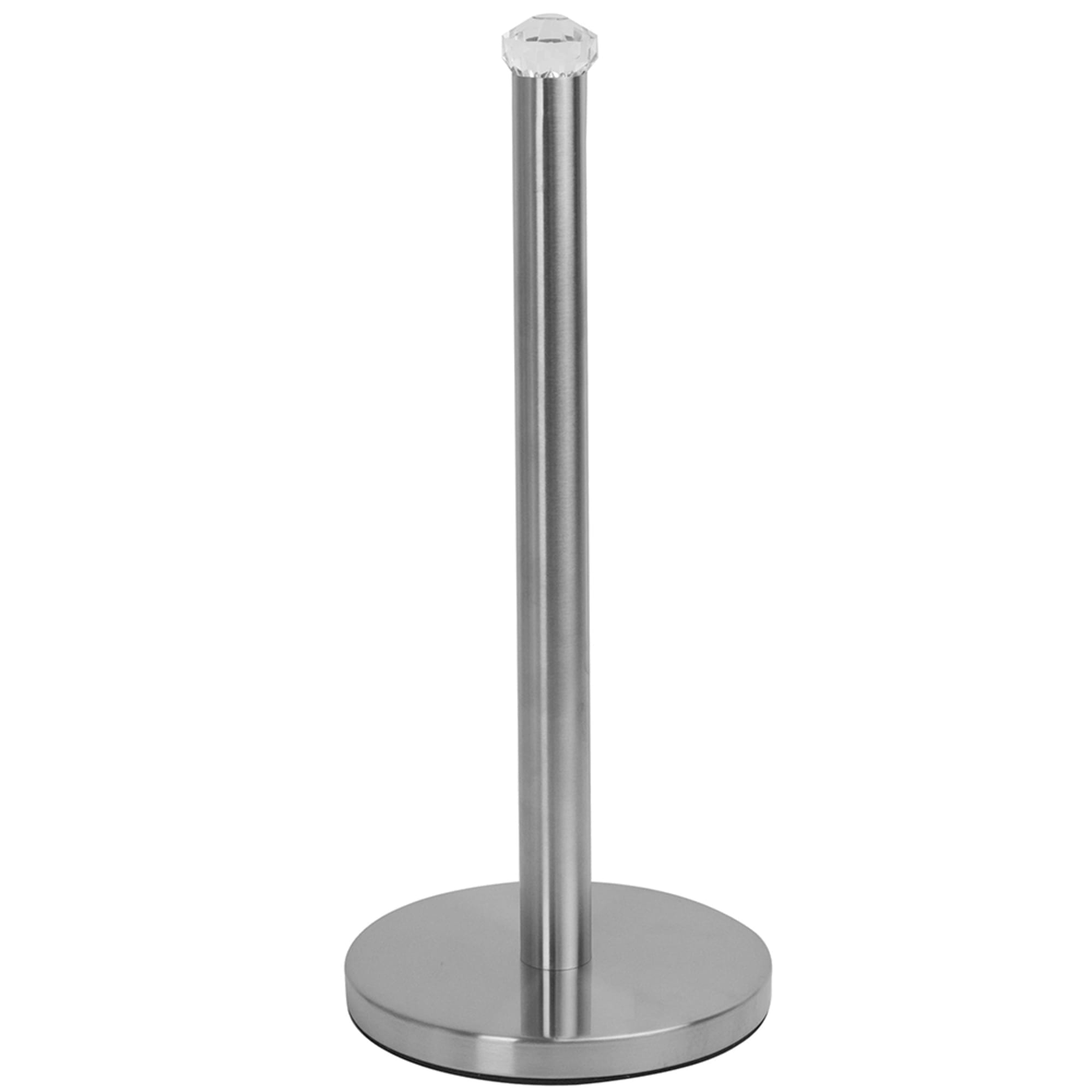Home Basics Freestanding Paper Towel Holder with Faux Crystal Top, Satin Nickel $8.00 EACH, CASE PACK OF 6