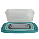 Load image into Gallery viewer, Home Basics 14 Piece Plastic Food Storage Container Set with Secure Fit Plastic Lids, Multi-Color $5.00 EACH, CASE PACK OF 12
