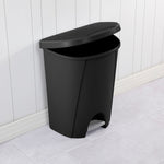 Load image into Gallery viewer, Sterilite 6.6 Gallon / 25 Liter StepOn Wastebasket Black $15.00 EACH, CASE PACK OF 4
