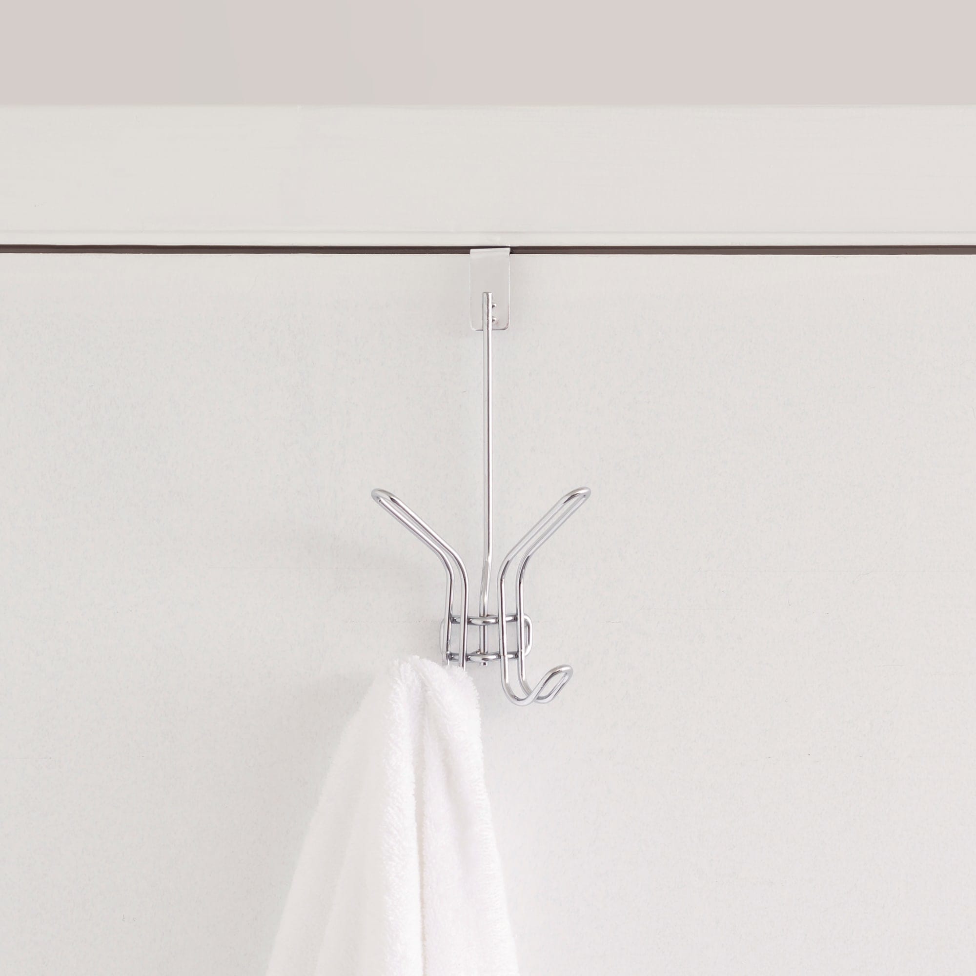 Home Basics Over the Door Double Hook, Chrome $2.50 EACH, CASE PACK OF 24