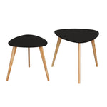 Load image into Gallery viewer, Home Basics 2 Piece Side Table Set, Black $30.00 EACH, CASE PACK OF 1
