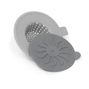 Home Basics Silicone Sink Strainer and Stopper, Grey $2.50 EACH, CASE PACK OF 48