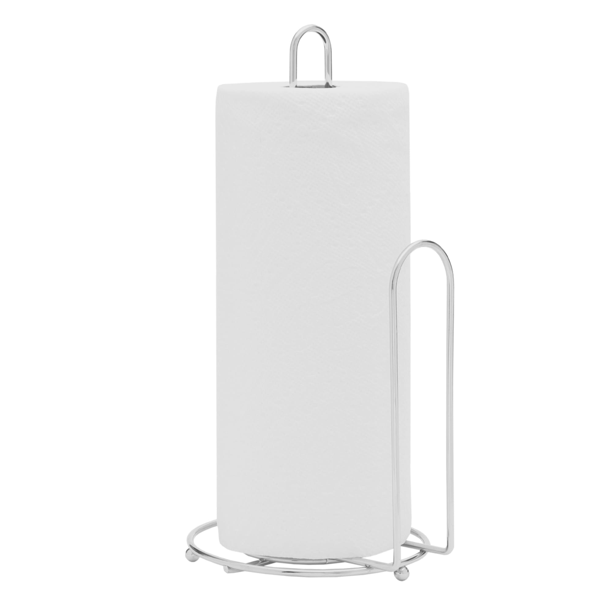 Home Basics Simplicity Collection Paper Towel Holder, Satin Chrome
