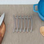 Load image into Gallery viewer, Home Basics Simplicity Collection Steel Trivet, Satin Nickel $7.00 EACH, CASE PACK OF 12
