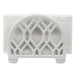 Load image into Gallery viewer, Home Basics Iris Arch Vertical Upright Cast Iron Napkin Holder, White $6.00 EACH, CASE PACK OF 6
