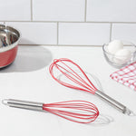 Load image into Gallery viewer, Home Basics Silicone Balloon Whisk with Stainless Steel Handle $3.00 EACH, CASE PACK OF 24
