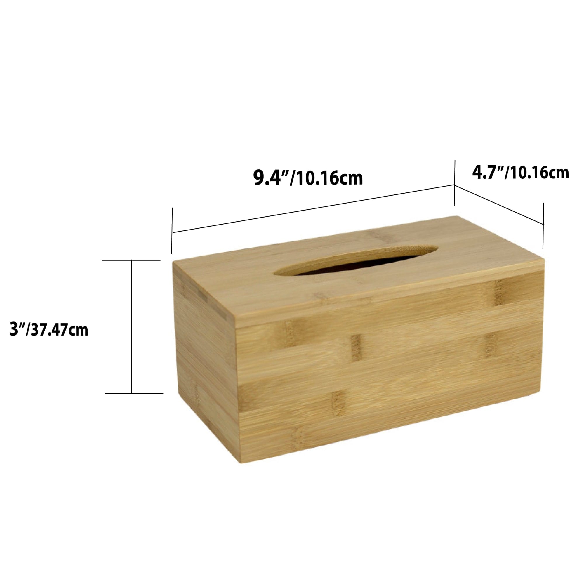 Home Basics Rectangle Bamboo Tissue Box Cover, Natural $7 EACH, CASE PACK OF 6