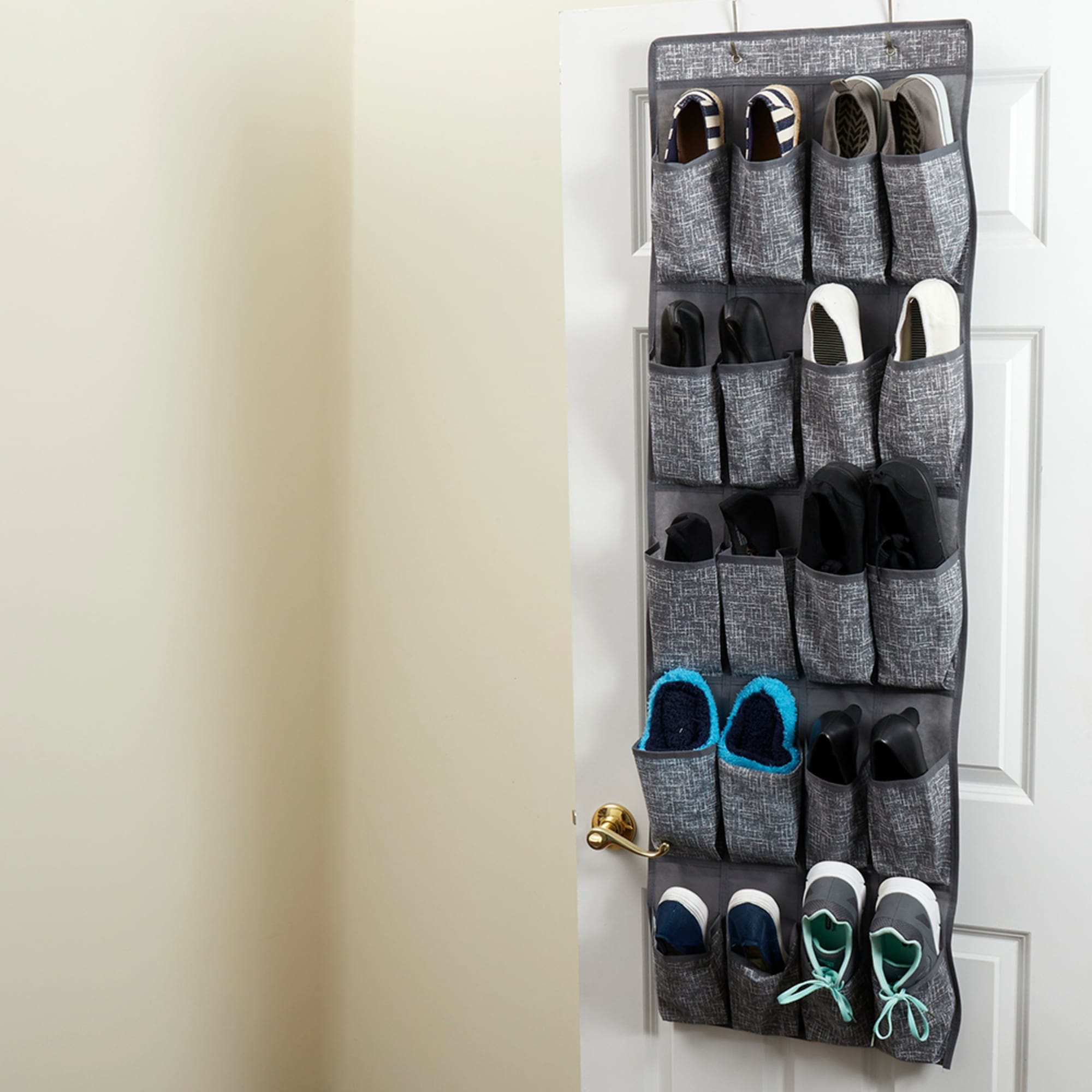 Home Basics Graph Line 20 Pocket Non-Woven Over the Door Shoe Organizer $5.00 EACH, CASE PACK OF 12