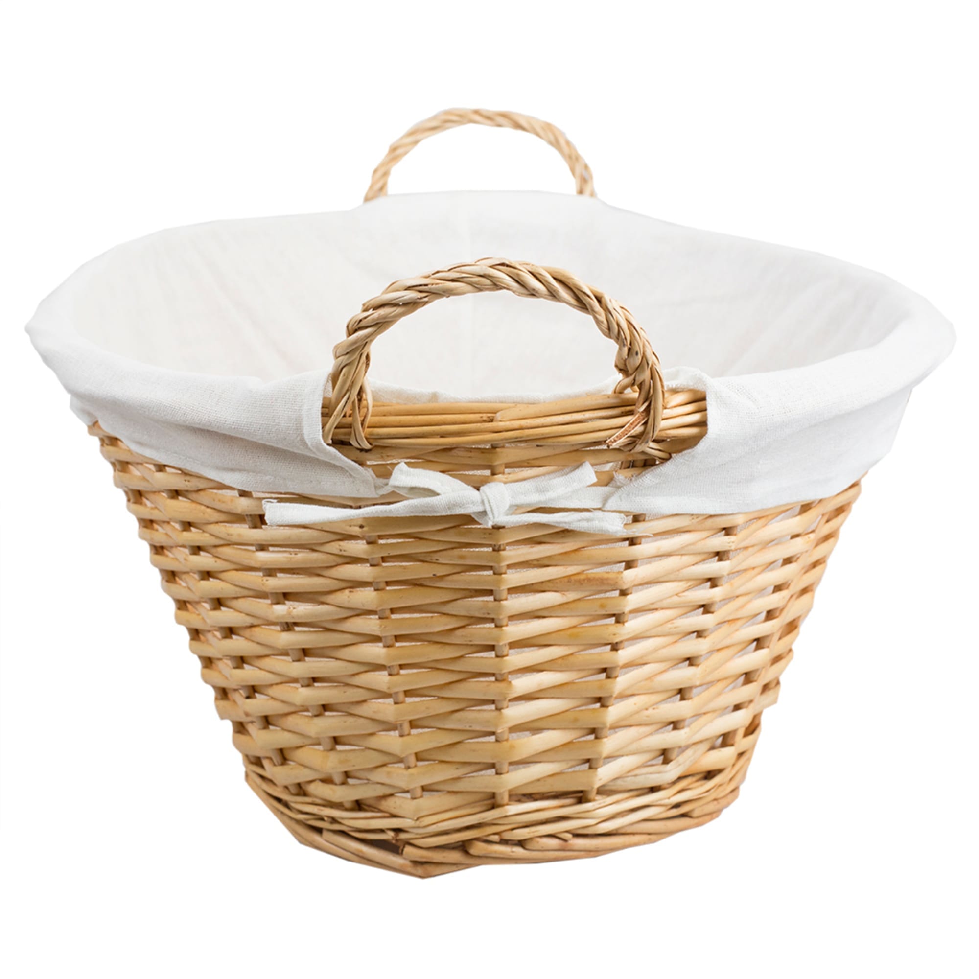Home Basics Wicker Laundry Basket with Removeable Liner, Natural $10.00 EACH, CASE PACK OF 6