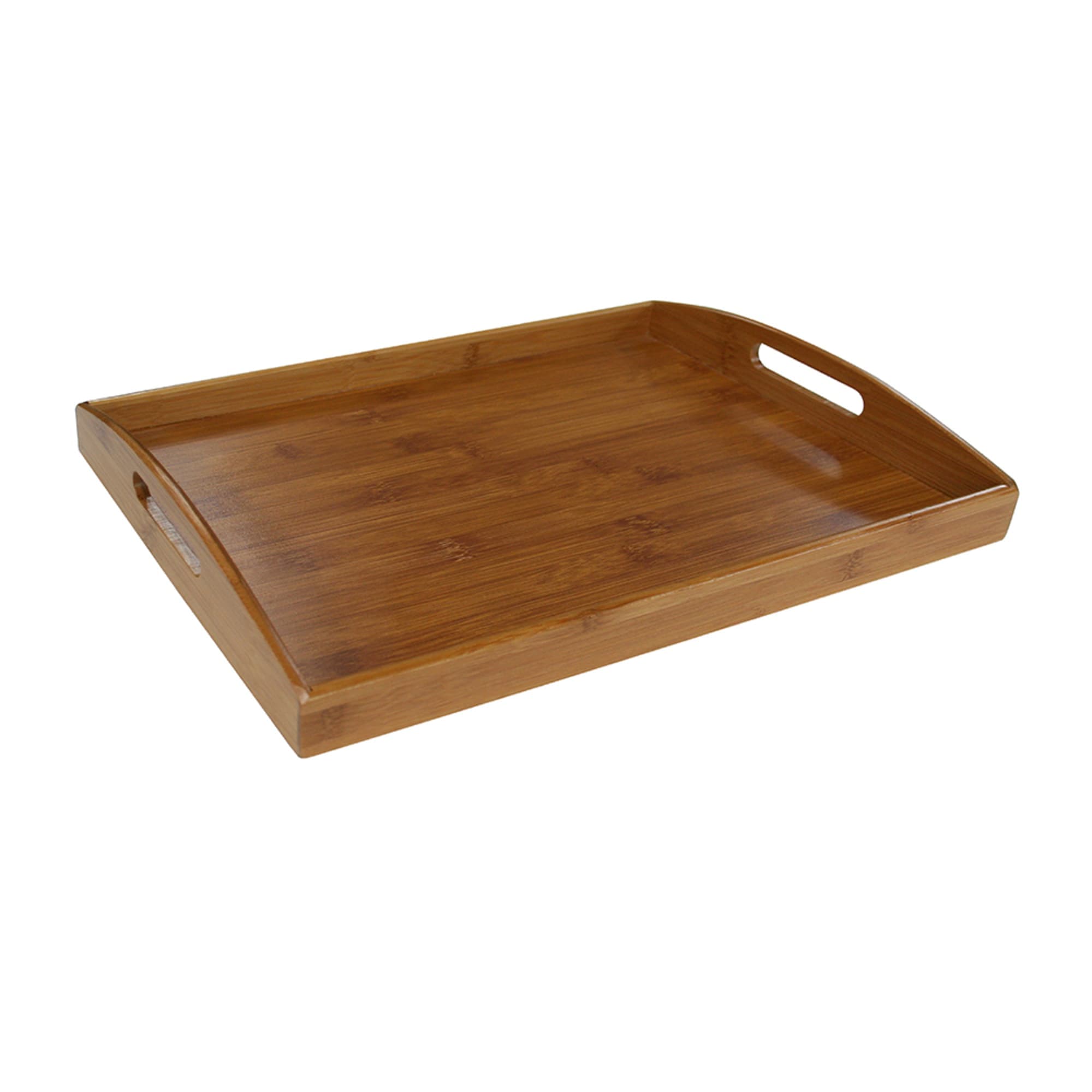 Home Basics Bamboo Serving Tray with Open Handles, Natural $10.00 EACH, CASE PACK OF 12
