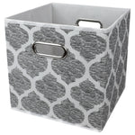 Load image into Gallery viewer, Home Basics Arabesque Non-woven Collapsible Storage Cube, Grey $4.00 EACH, CASE PACK OF 12
