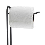 Load image into Gallery viewer, Home Basics Black Metal Heavy Duty Toilet Paper Holder with Dispensing Top $12.00 EACH, CASE PACK OF 6
