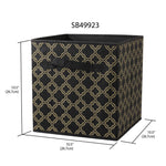 Load image into Gallery viewer, Home Basics Storage Bin, Metallic Gold/Black - Assorted Colors
