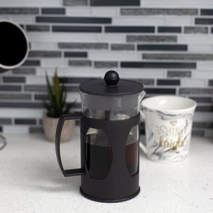Home Basics 20 Oz. Glass French Press Coffee Tea Maker, Black $5.00 EACH, CASE PACK OF 12