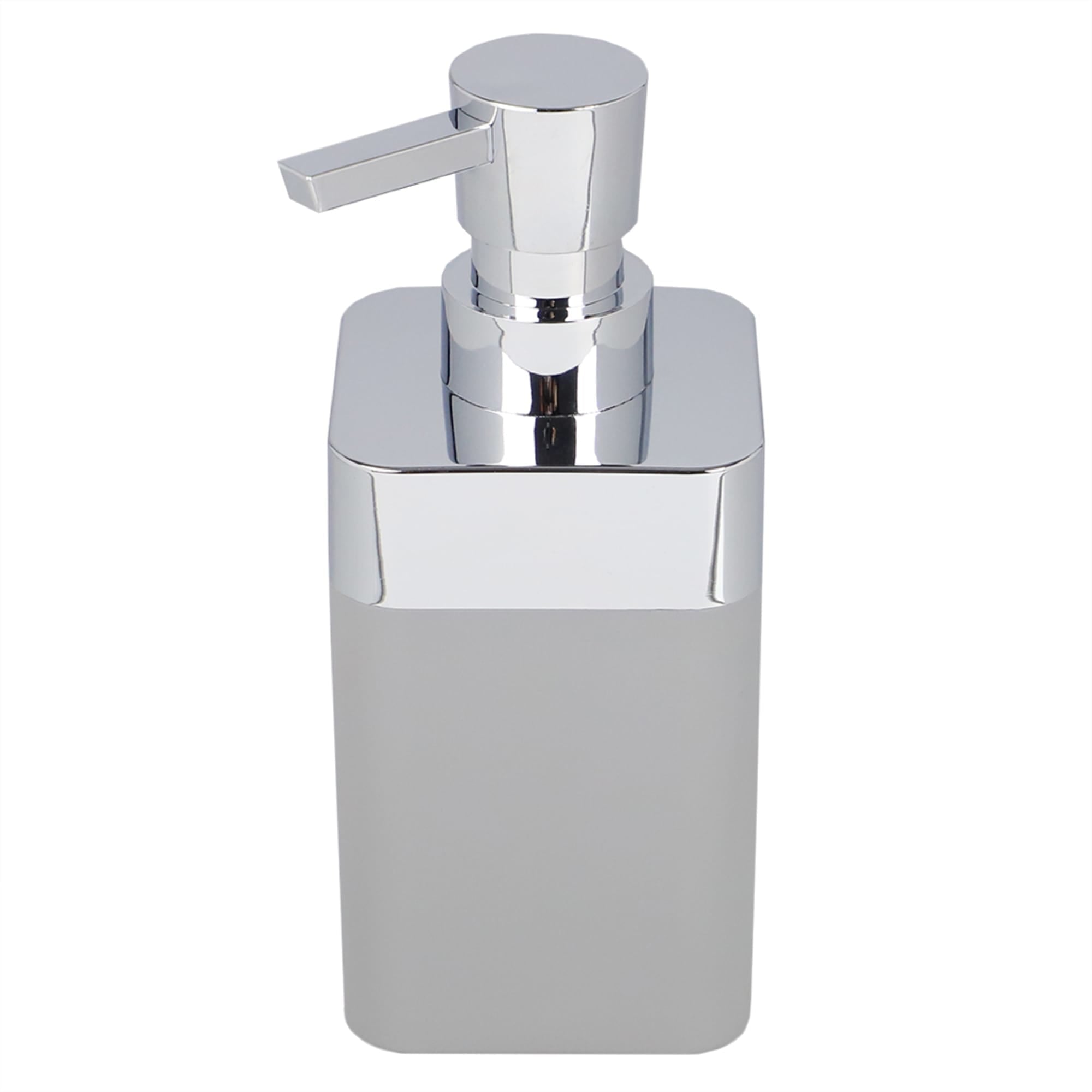 Home Basics Skylar 10 oz. ABS Plastic Soap Dispenser, Grey $4.00 EACH, CASE PACK OF 12