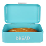 Load image into Gallery viewer, Home Basics  Metal Bread Box, Turquoise $25.00 EACH, CASE PACK OF 4

