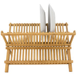 Load image into Gallery viewer, Home Basics Bamboo Foldable Dish Drainer $8.00 EACH, CASE PACK OF 12
