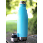 Load image into Gallery viewer, Home Basics 16 oz.  Stainless Steel Travel Mug, Turquoise $8 EACH, CASE PACK OF 12
