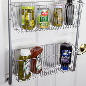 Home Basics Over the Door Kitchen Pantry Organizer, Silver $25.00 EACH, CASE PACK OF 6