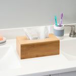 Load image into Gallery viewer, Home Basics Rectangle Bamboo Tissue Box Cover, Natural $7 EACH, CASE PACK OF 6
