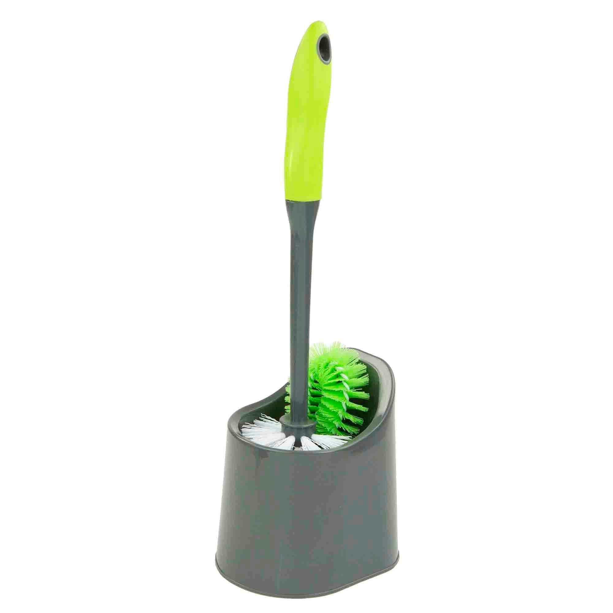 Home Basics Brilliant Toilet Brush Holder, Grey/Lime $3.50 EACH, CASE PACK OF 12