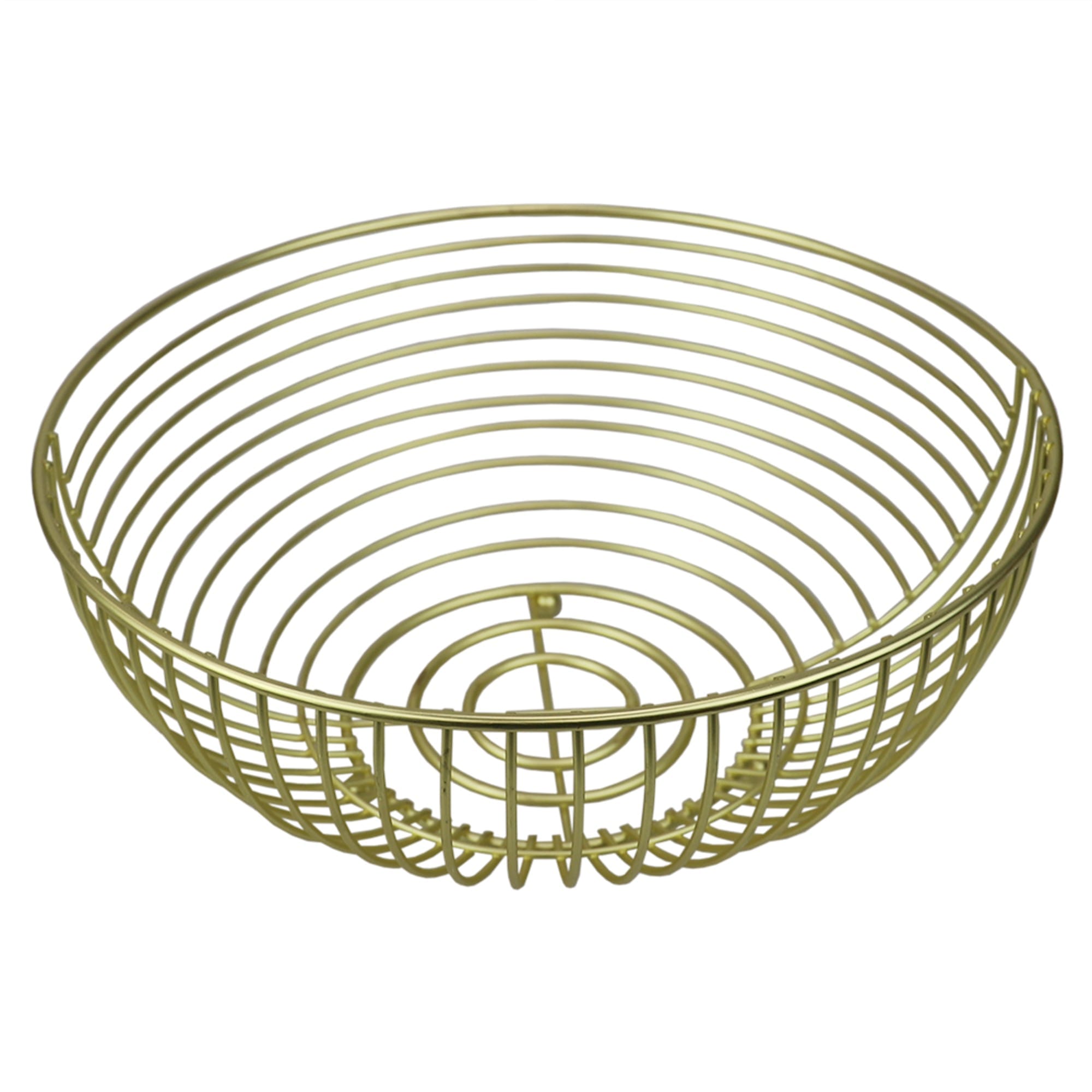 Home Basics Halo Large Capacity Steel Fruit Bowl, Gold $8.00 EACH, CASE PACK OF 12