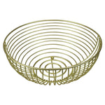 Load image into Gallery viewer, Home Basics Halo Large Capacity Steel Fruit Bowl, Gold $8.00 EACH, CASE PACK OF 12
