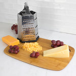 Load image into Gallery viewer, Home Basics Heavy Weight 6 Sided Stainless Steel Cheese Grater with Non-Skid Rubber Base, Black $4.00 EACH, CASE PACK OF 24

