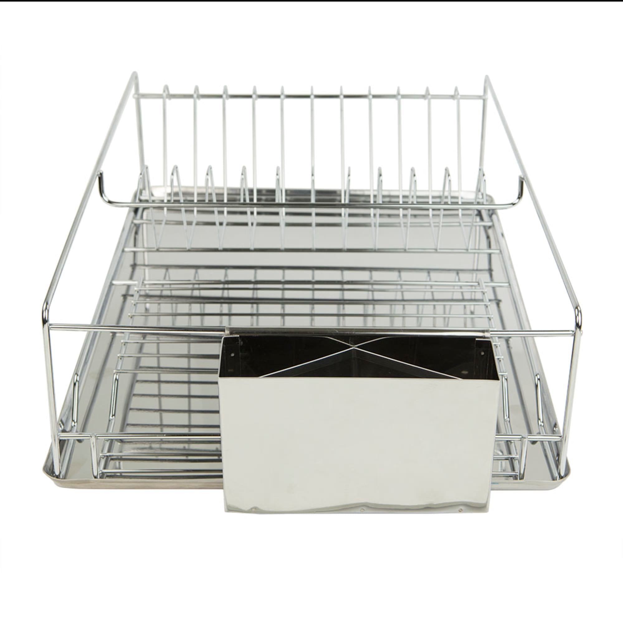 Home Basics Chrome Plated Steel Dish Rack with Tray $25.00 EACH, CASE PACK OF 6