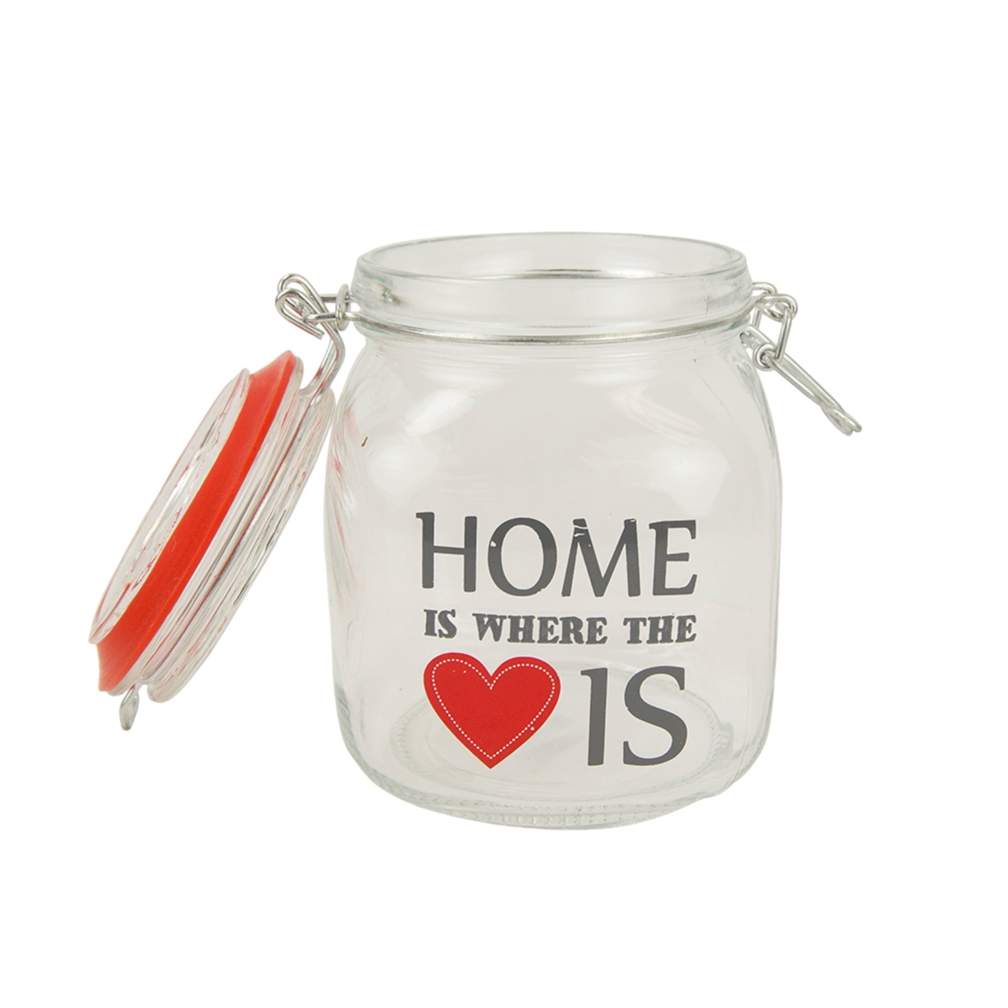 Home Basics Home is Where the Heart Is 34 oz. Glass Jar $2.50 EACH, CASE PACK OF 12