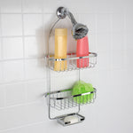 Load image into Gallery viewer, Home Basics Chrome Plated Steel Shower Caddy $10.00 EACH, CASE PACK OF 12
