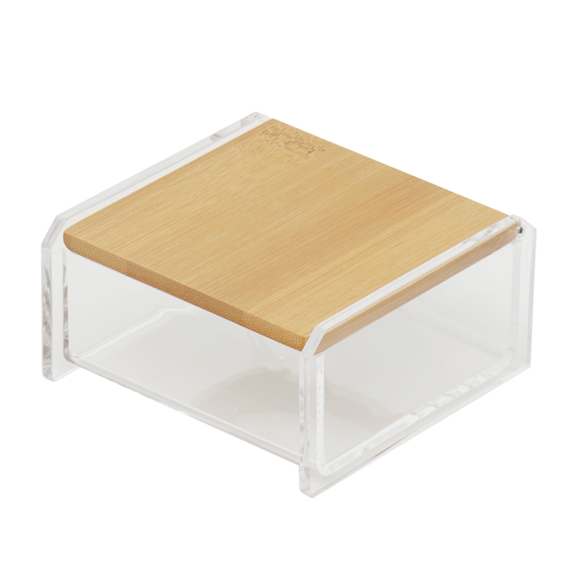 Home Basics Serene Cosmetic Organizer with Built-in Bamboo Mirror Lid $4.00 EACH, CASE PACK OF 12