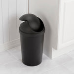 Load image into Gallery viewer, Sterilite 3 Gallon / 11.4 Liter Round SwingTop Wastebasket Black $7.00 EACH, CASE PACK OF 6
