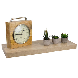 Home Basics Rectangle Floating Shelf, Oak $10.00 EACH, CASE PACK OF 6