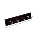 Load image into Gallery viewer, Home Basics 4 Hook Wall Mounted Key Rack, Cherry $4.00 EACH, CASE PACK OF 12
