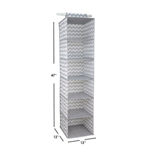 Home Basics Chevron 6 Shelf Closet Organizer $6 EACH, CASE PACK OF 1