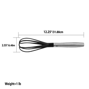 Home Basics Mesa Collection Scratch-Resistant Nylon Whisk, Black $3.00 EACH, CASE PACK OF 24