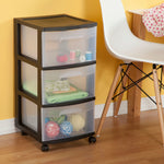 Load image into Gallery viewer, Sterilite 3 Drawer Cart, Black $35.00 EACH, CASE PACK OF 2
