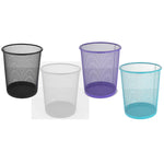 Load image into Gallery viewer, Home Basics Small Mesh Steel Waste Bin - Assorted Colors
