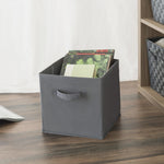 Load image into Gallery viewer, Home Basics Collapsible and Foldable Non-Woven Storage Cube, Charcoal $3.00 EACH, CASE PACK OF 12
