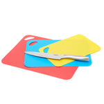 Load image into Gallery viewer, Home Basics 3 Piece Non-Slip Plastic Cutting Mat, Multicolored $3.00 EACH, CASE PACK OF 24
