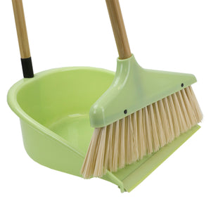 Home Basics Bliss Collection Bamboo Dustpan with Broom, Green $6 EACH, CASE PACK OF 12