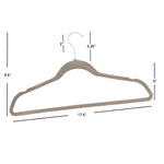 Load image into Gallery viewer, Home Basics 10-Piece Velvet Hangers, Grey $4.00 EACH, CASE PACK OF 12
