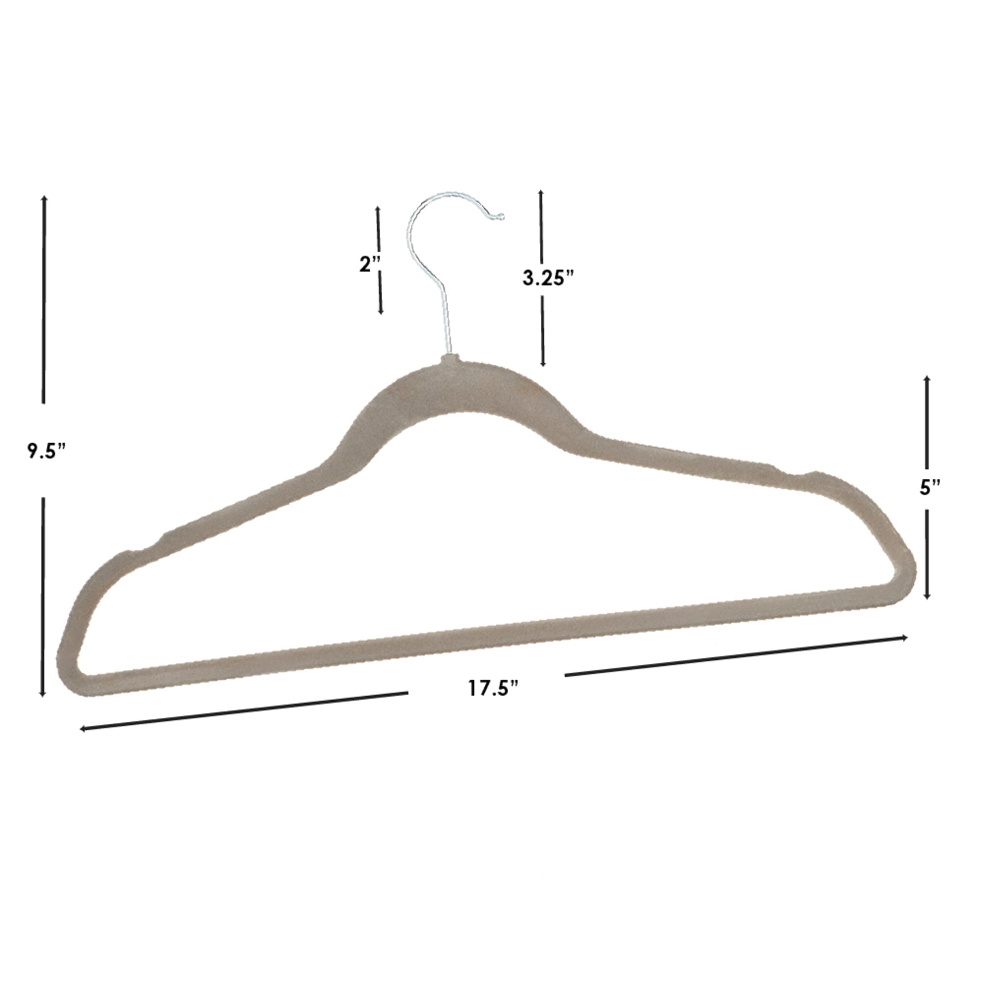 Home Basics Velvet Hanger, (Pack of 10), Charcoal Grey $4.00 EACH, CASE PACK OF 12