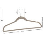 Load image into Gallery viewer, Home Basics Velvet Hanger, (Pack of 10), Charcoal Grey $4.00 EACH, CASE PACK OF 12
