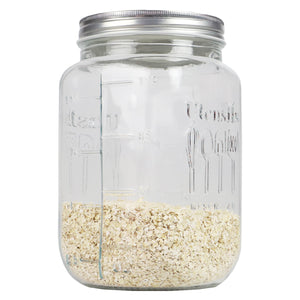Home Basics 153.6 oz. X-Large  Glass Mason Canister Jar, Clear $7.00 EACH, CASE PACK OF 6