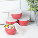 Load image into Gallery viewer, Home Basics Speckled Stainless Steel Mixing Bowls with Lids - Assorted Colors
