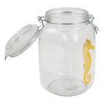 Load image into Gallery viewer, Home Basics Coastal Collection 51 oz. Glass Jar - Assorted Colors

